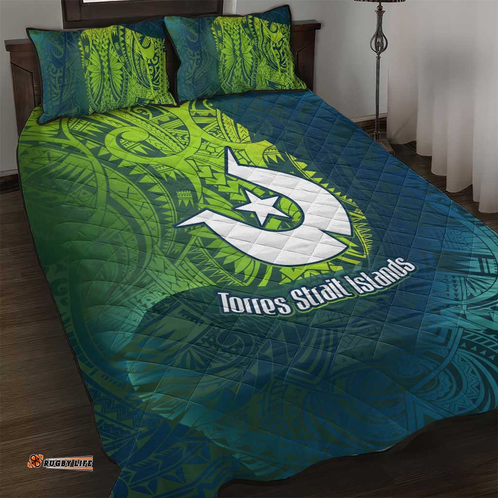 Torres Strait Islands Quilt Bed Set Vibrant Polynesian Tribal Pattern Art TS04