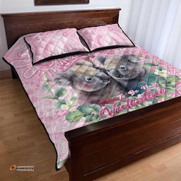 Australia Koala Valentine's Day Quilt Bed Set Koalified To Be Your Valentine LT14