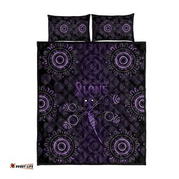 Purple Dragonfly Aboriginal of Hope Quilt Bed Set Australian Epilepsy Awareness LT9