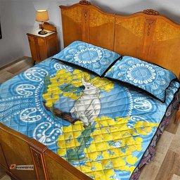World Diabetes Day Australia Quilt Bed Set Yellow-crested Cockatoo Golden Wattle Aboriginal LT14