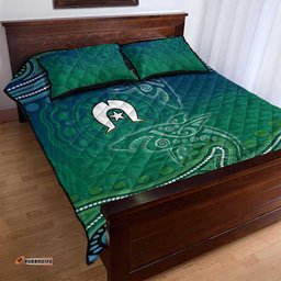Torres Strait Islands Quilt Bed Set Shark Indigenous Australian Tribal Dot Art TS04