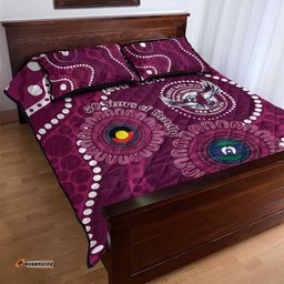 Sea Eagles NAIDOC Week 2026 Personalised Quilt Bed Set 50 Years of Deadly Aboriginal Art LT14