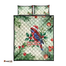 Watercolor Floral Crimson Rosella Quilt Bed Set Its Aussie Christmas Time! LT9