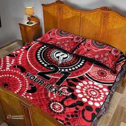 Renegades Cricket Custom Quilt Bed Set Australian Aboriginal LT9