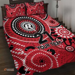 Renegades Cricket Custom Quilt Bed Set Australian Aboriginal LT9
