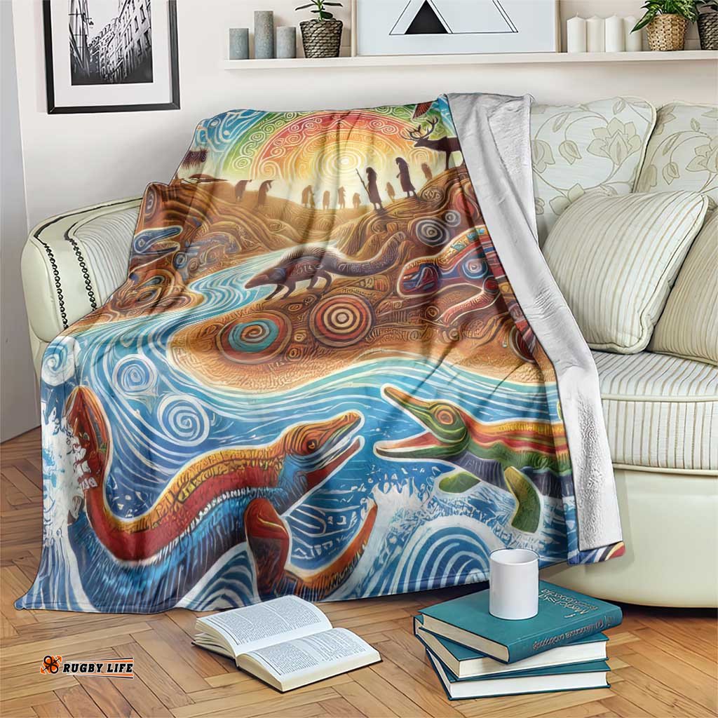 Aboriginal Dreamtime Animals Stories Blanket LT9