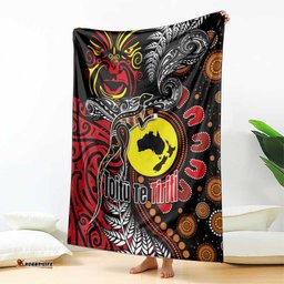 Aotearoa and Australia Toitu Te Tiriti Blanket Honour the Treaty - Stand Together Stand Stronger LT03