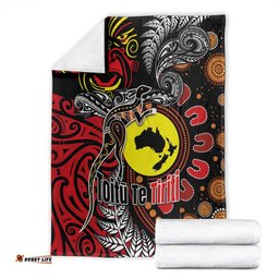 Aotearoa and Australia Toitu Te Tiriti Blanket Honour the Treaty - Stand Together Stand Stronger LT03