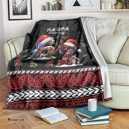 Aotearoa Six Seven Personalized Blanket New Zealand Funny Christmas LT9