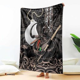 Aotearoa Hei Matau Blanket Haka Kiwi Mix Maori Mangopare LT14