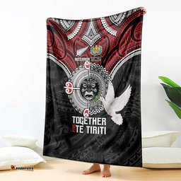 Aotearoa and Tonga Mo Te Tiriti Blanket New Zealand Honour The Treaty Ake!Ake!Ake! LT9