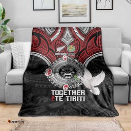Aotearoa and Tonga Mo Te Tiriti Blanket New Zealand Honour The Treaty Ake!Ake!Ake! LT9