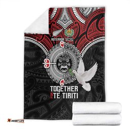 Aotearoa and Tonga Mo Te Tiriti Blanket New Zealand Honour The Treaty Ake!Ake!Ake! LT9