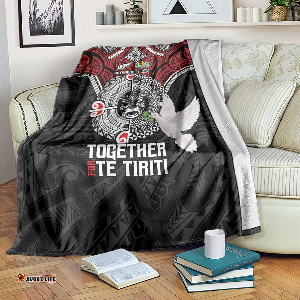 Aotearoa and Tonga Mo Te Tiriti Blanket New Zealand Honour The Treaty Ake!Ake!Ake! LT9