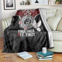 Aotearoa and Tonga Mo Te Tiriti Blanket New Zealand Honour The Treaty Ake!Ake!Ake! LT9