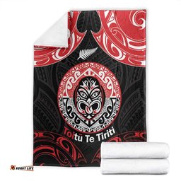Aotearoa Toitu Te Tiriti Blanket Haka Tiki Honour The Treaty LT14