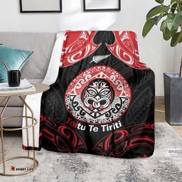 Aotearoa Toitu Te Tiriti Blanket Haka Tiki Honour The Treaty LT14