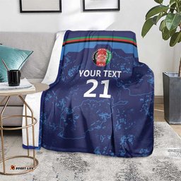 Afghan Atalans Cricket Custom Blanket Afghanistan Map with Sporty Style LT9