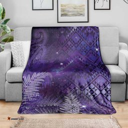 Aotearoa Taniko Matariki Blanket Cosmic Violet LT7