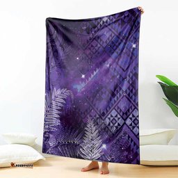 Aotearoa Taniko Matariki Blanket Cosmic Violet LT7
