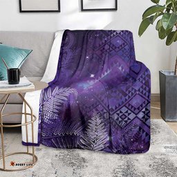 Aotearoa Taniko Matariki Blanket Cosmic Violet LT7