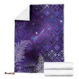 Aotearoa Taniko Matariki Blanket Cosmic Violet LT7