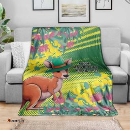 Aussie and Bloody Proud of It Blanket Happy Australia Day LT9