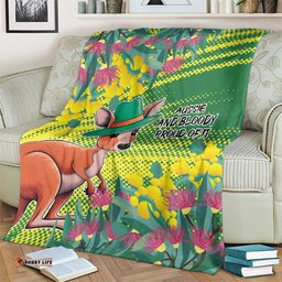 Aussie and Bloody Proud of It Blanket Happy Australia Day LT9