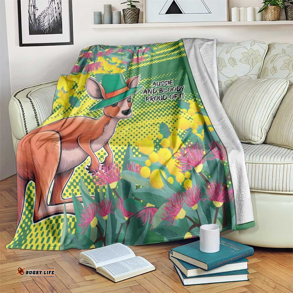 Aussie and Bloody Proud of It Blanket Happy Australia Day LT9