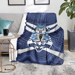 AFL Cats Football Personalised Blanket Final Geelong Premiers Trophy Aboriginal LT14