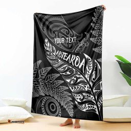Aotearoa Personalized Lawn Bowls Maori Blanket New Zealand Black Tribal Silver Fern LT7