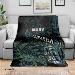 Aotearoa Personalized Lawn Bowls Maori Blanket New Zealand Paua Shell Tribal Silver Fern LT7