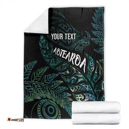 Aotearoa Personalized Lawn Bowls Maori Blanket New Zealand Paua Shell Tribal Silver Fern LT7