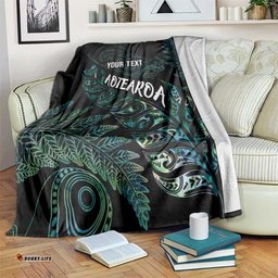 Aotearoa Personalized Lawn Bowls Maori Blanket New Zealand Paua Shell Tribal Silver Fern LT7