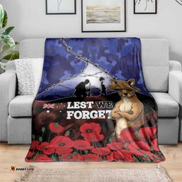 ANZAC Day Blanket Lest We Forget DT05
