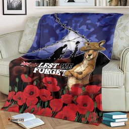 ANZAC Day Blanket Lest We Forget DT05