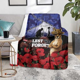 ANZAC Day Blanket Lest We Forget DT05