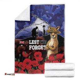 ANZAC Day Blanket Lest We Forget DT05