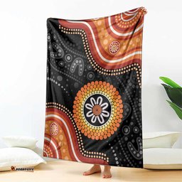 Australia Aboriginal Art Blanket Indigenous Proud LT14