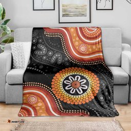 Australia Aboriginal Art Blanket Indigenous Proud LT14