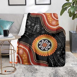 Australia Aboriginal Art Blanket Indigenous Proud LT14