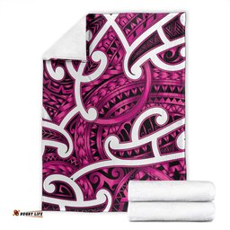 Aotearoa Maori Kowhaiwhai Blanket Mawhero Puhoro and Patiki LT9