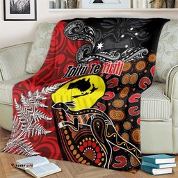 Aotearoa and Australia Toitu Te Tiriti Blanket Honour the Treaty - Te Tiriti Is Us LT03