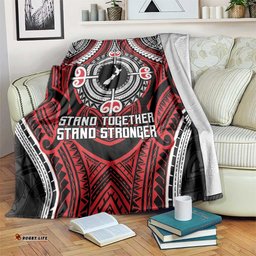 Aotearoa Proud To Be Maori Blanket New Zealand Fight Together LT9