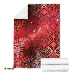 Aotearoa Taniko Matariki Blanket Cosmic Red LT7