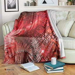 Aotearoa Taniko Matariki Blanket Cosmic Red LT7