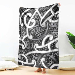 Aotearoa Maori Kowhaiwhai Blanket Kiwikiwi Puhoro and Patiki LT9