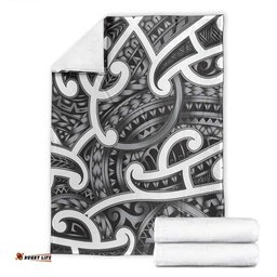Aotearoa Maori Kowhaiwhai Blanket Kiwikiwi Puhoro and Patiki LT9