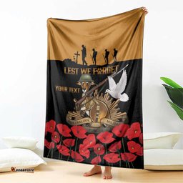 Australia ANZAC Day Personalised Blanket Honouring The Animals That Served LT9