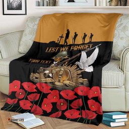 Australia ANZAC Day Personalised Blanket Honouring The Animals That Served LT9